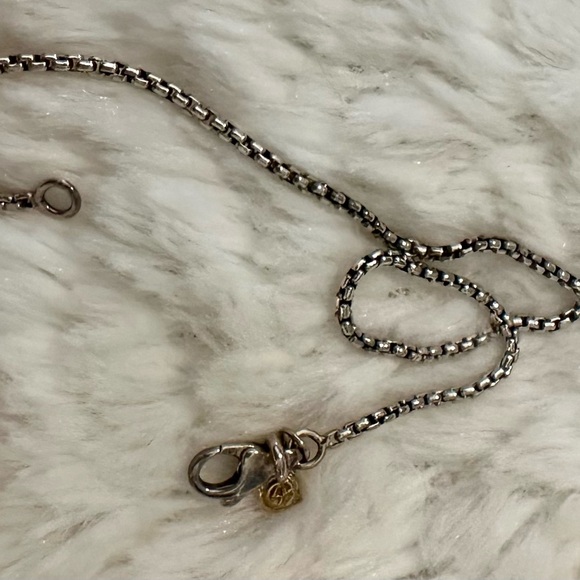 Authentic David Yurman Sterling Silver Open Heart Cable Necklace - Picture 16 of 16